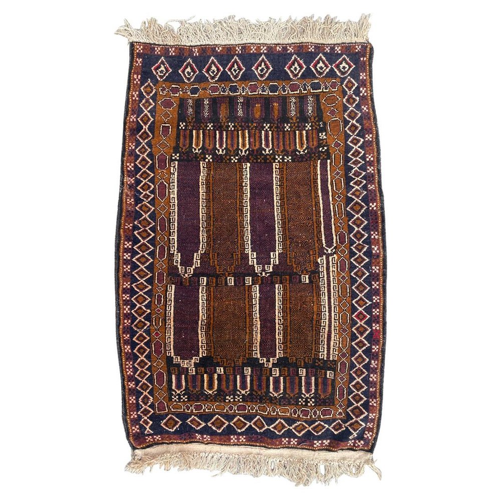 Small Vintage Baluch Afghan Rug