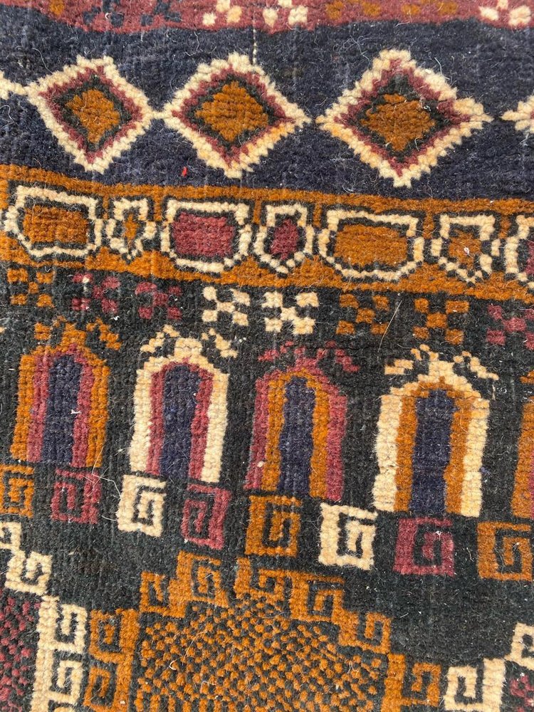 Small Vintage Baluch Afghan Rug