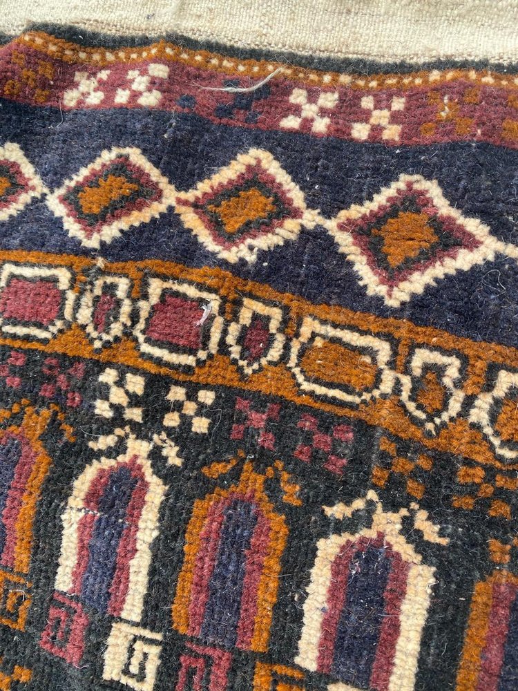 Small Vintage Baluch Afghan Rug