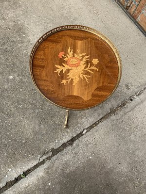 Small Vintage Brass Side Table-OXJ-1293003