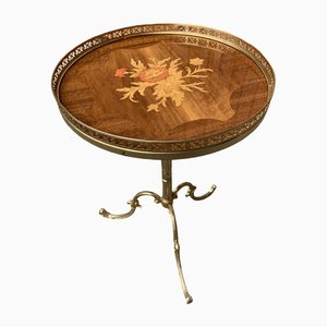 Small Vintage Brass Side Table-OXJ-1293003