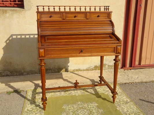 Small Vintage Desk in Walnut, 1950s-ABK-2026830