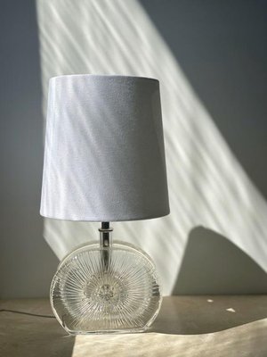 Small Vintage Glass Table Lamp, 1960s-ARN-684096