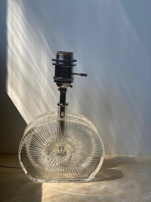 Small Vintage Glass Table Lamp, 1960s-ARN-684096