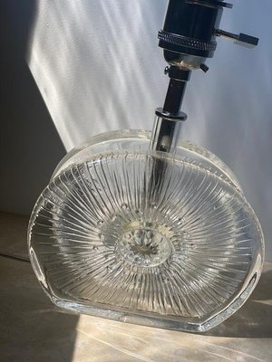 Small Vintage Glass Table Lamp, 1960s-ARN-684096