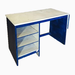 Small Vintage Painted Hardwood Desk, Italy, 1970s-RAQ-687528