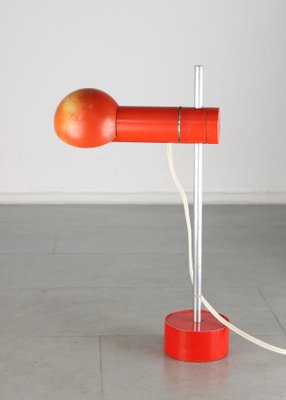 Small Vintage Red Table Lamp-HGJ-1170368