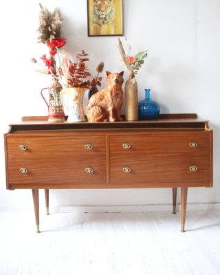 Small Vintage Sideboard with Dansette Legs, 1960s-OXJ-765557