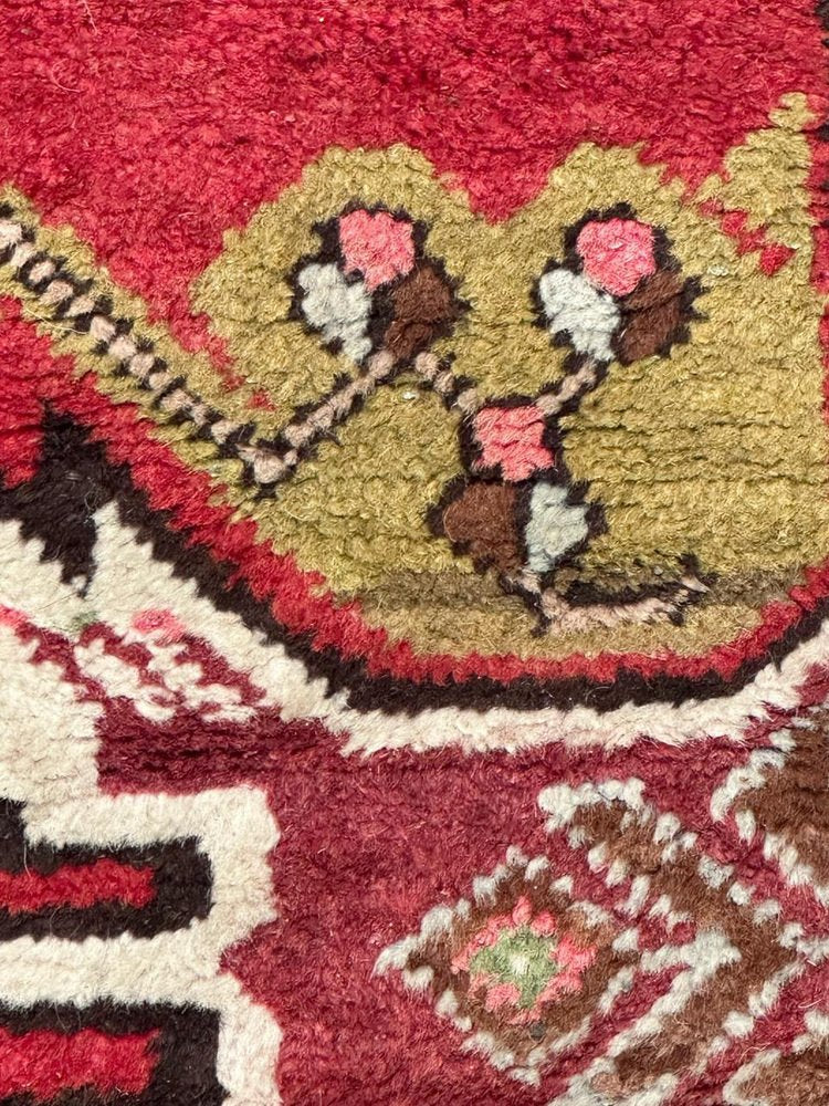 Small Vintage Turkish Bobyrugs Yastik Rug, 1970s