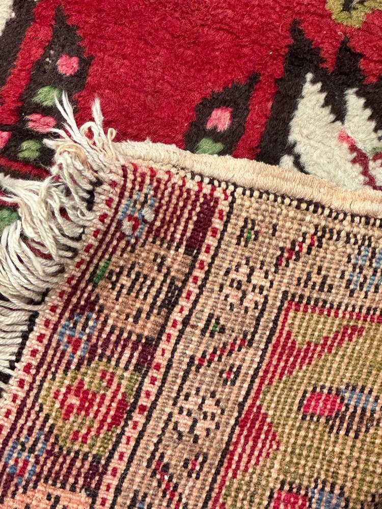 Small Vintage Turkish Bobyrugs Yastik Rug, 1970s