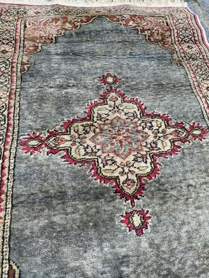 Small Vintage Turkish Kayseri Silk & Cotton Rug-YMM-1161713