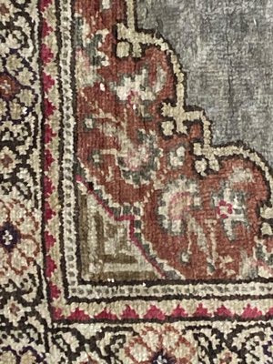 Small Vintage Turkish Kayseri Silk & Cotton Rug-YMM-1161713