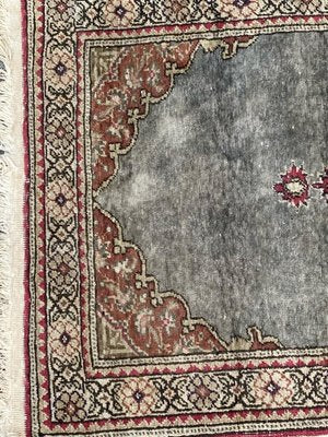 Small Vintage Turkish Kayseri Silk & Cotton Rug-YMM-1161713