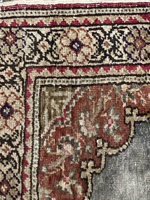 Small Vintage Turkish Kayseri Silk & Cotton Rug-YMM-1161713