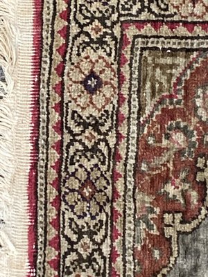 Small Vintage Turkish Kayseri Silk & Cotton Rug-YMM-1161713