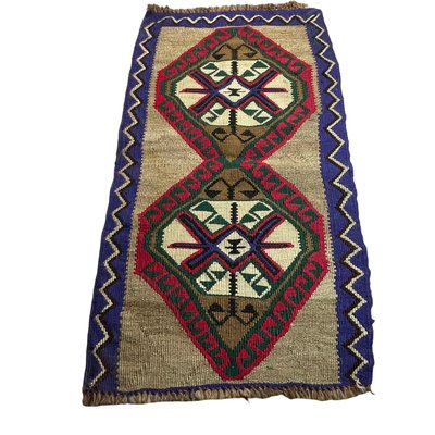 Small Vintage Turkish Traditional Kilim Rug-AIV-1341065