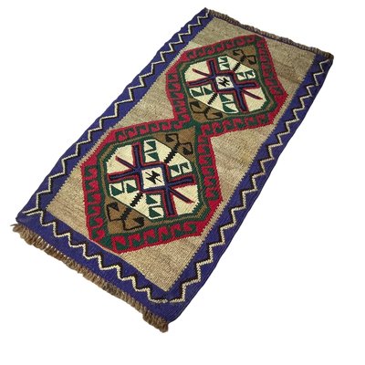 Small Vintage Turkish Traditional Kilim Rug-AIV-1341065