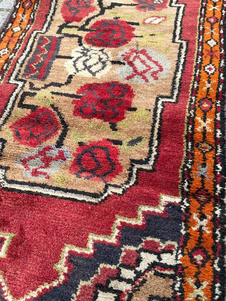 Small Vintage Turkish Yastik Rug, 1950s