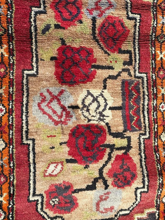 Small Vintage Turkish Yastik Rug, 1950s