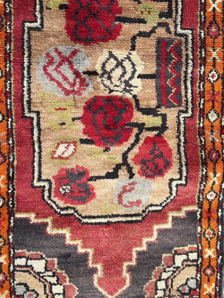 Small Vintage Turkish Yastik Rug, 1950s