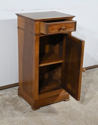 Small Walnut Bedside Table-RVK-1769692