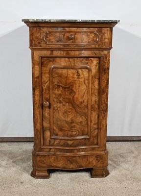 Small Walnut Nighstand, 1890s-RVK-1818469