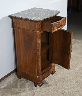 Small Walnut Nighstand, 1890s-RVK-1818469