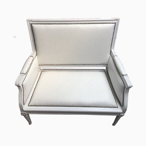 Small White 2-Seat Sofa, 1930s-WQQ-639209