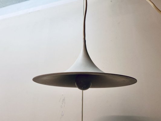 Small White Semi Ceiling Lamp by Claus Bonderup & Torsten Thorup for Fog & Mørup, 1960s-PYR-840843