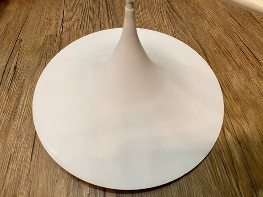 Small White Semi Ceiling Lamp by Claus Bonderup & Torsten Thorup for Fog & Mørup, 1960s-PYR-840843