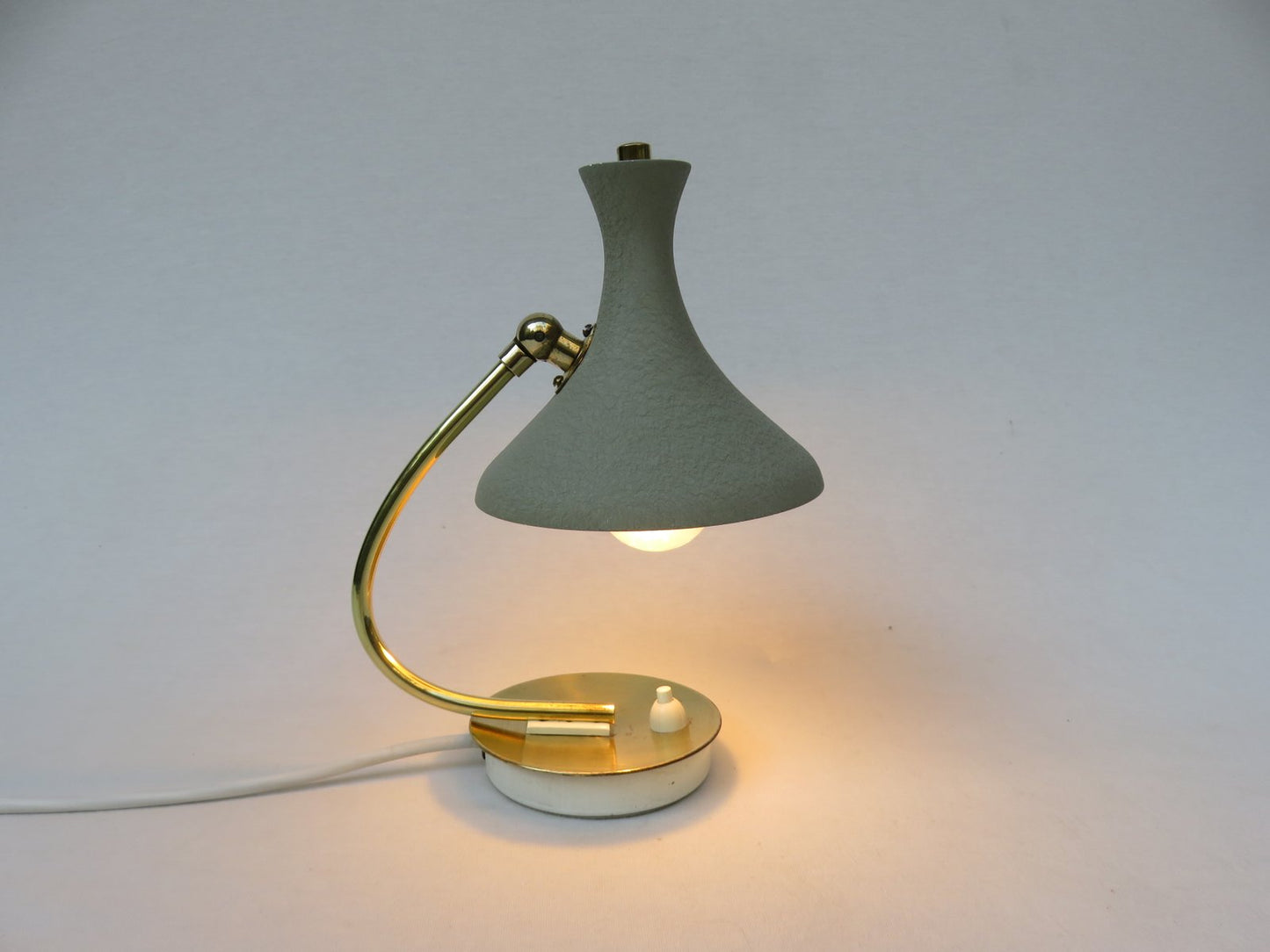 Small Witch Hat Bedside Lamps by Louis Kalff, 1950s, Set of 2