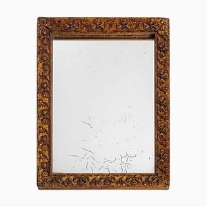 Small Wood and Stucco Mirror-WFS-1061268