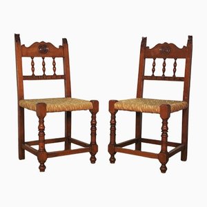 Small Wooden Chairs, Set of 2-KNM-1248815