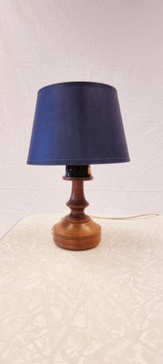 Small Wooden Table Lamps from Aka Electric, Germany, Set of 2-LDW-1264147