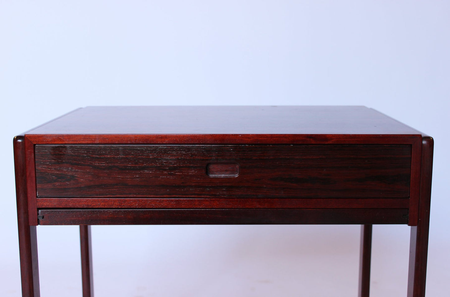 Small Work Table in Rosewood with Wheels from Gelsted, 1960s