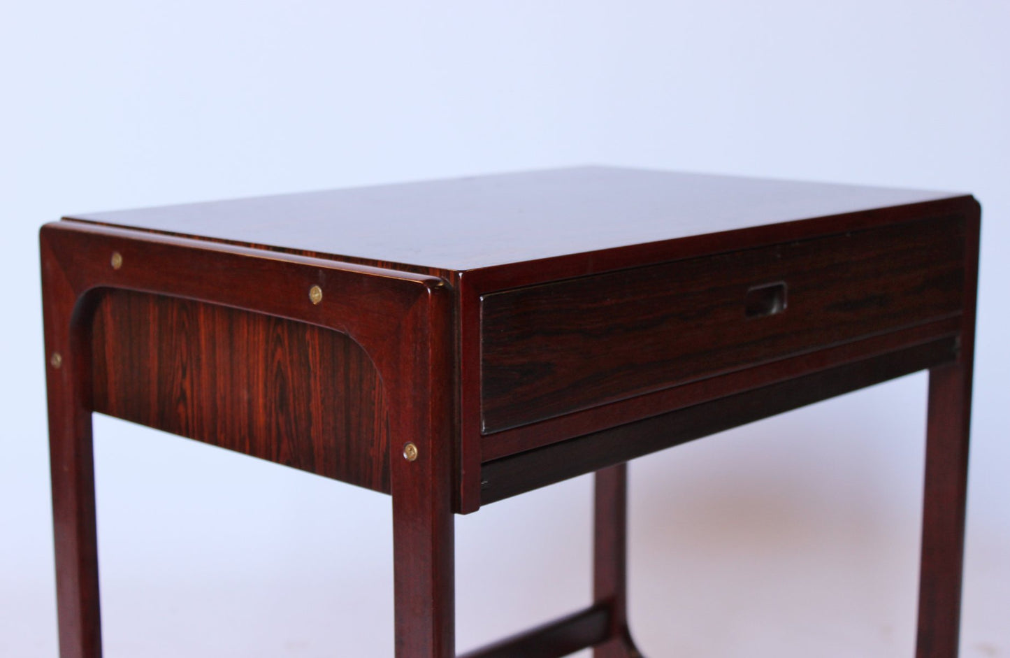 Small Work Table in Rosewood with Wheels from Gelsted, 1960s