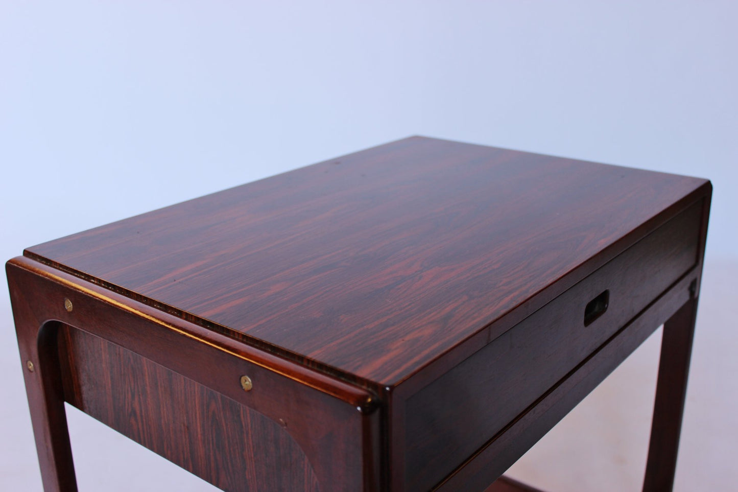 Small Work Table in Rosewood with Wheels from Gelsted, 1960s