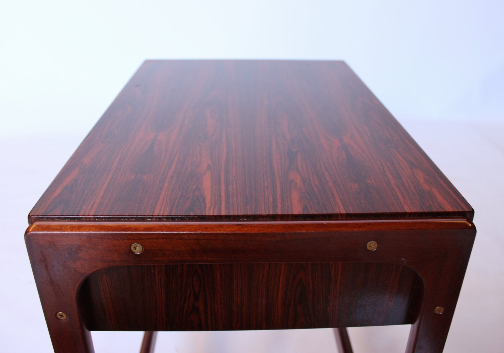 Small Work Table in Rosewood with Wheels from Gelsted, 1960s