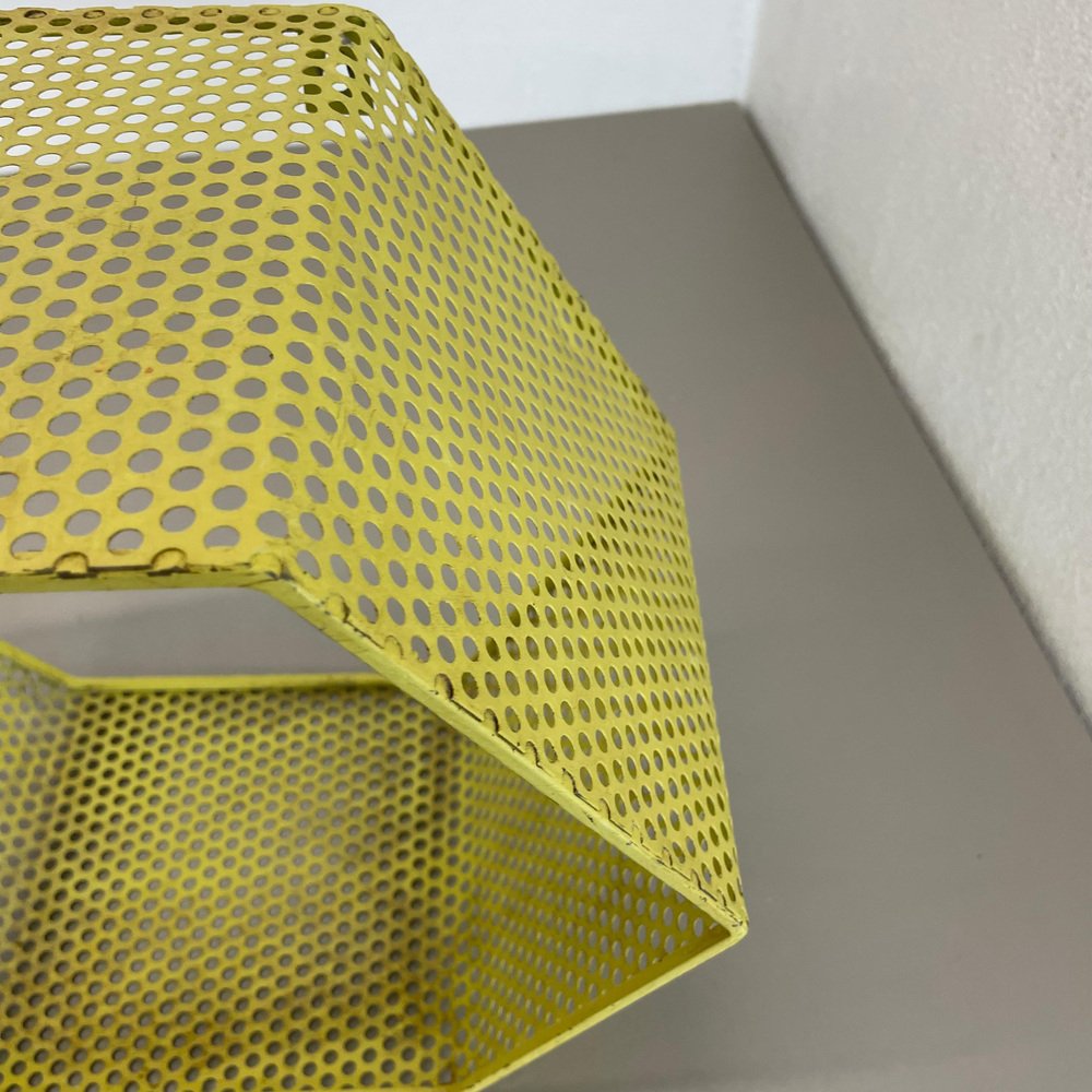 Small Yellow Cube Form Wall Unit by Mathieu Matégot, 1950