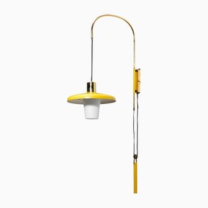 Small Yellow Swing Wall Lamp Attributed to Stilnovo, 1950s-YU-1173825