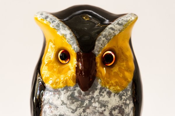 Smoke Distorter Owl Gmundner Ceramic, 1950s-SPD-1718461