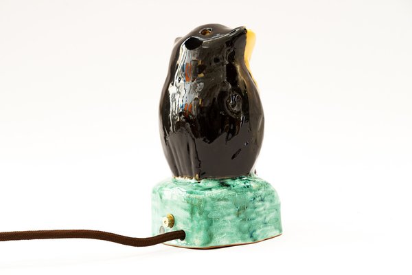 Smoke Distorter Owl Gmundner Ceramic, 1950s-SPD-1718461