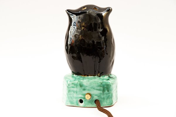 Smoke Distorter Owl Gmundner Ceramic, 1950s-SPD-1718461