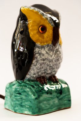 Smoke Distorter Owl Gmundner Ceramic, 1950s-SPD-1718461