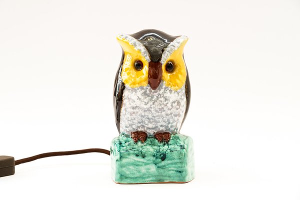 Smoke Distorter Owl Gmundner Ceramic, 1950s-SPD-1718461