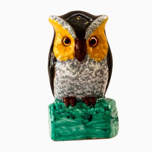 Smoke Distorter Owl Gmundner Ceramic, 1950s-SPD-1718461