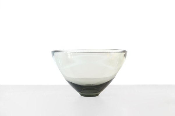 Smoke Glass Model 18504 Bowl by Per Lütken for Holmegaard, 1960s-BQ-1220773