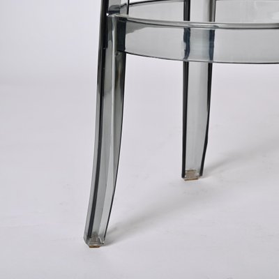 Smoke Grey Charles Ghost Stool attributed to Philippe Starck for Kartell, Italy, 1990s-JDR-1446870