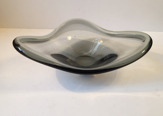 Smoked Glass Bowl by Per Lütken for Holmegaard, 1960s