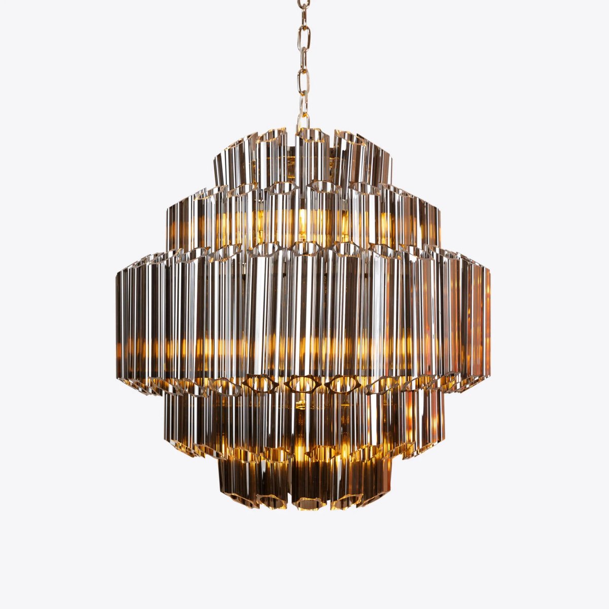 Smoked Mirror Palermo Chandelier from Pure White Lines